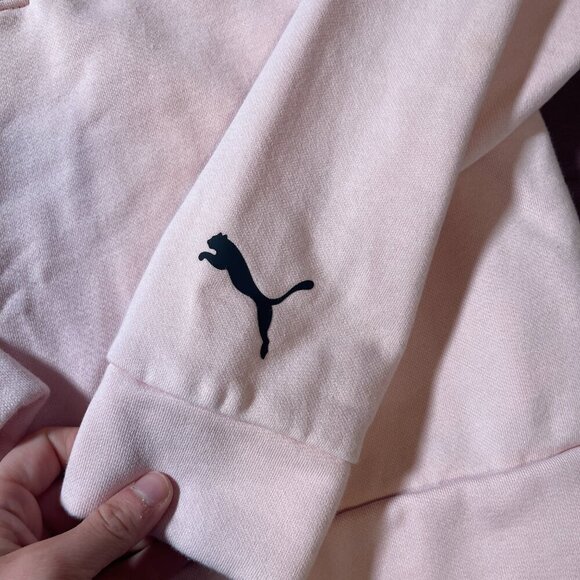 Puma Pathfinder 1/2 Zip pullover sweatshirt in light pink - size medium - Picture 5 of 12